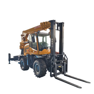 รถยกดีเซลขนาดเล็ก ยี่ห้อใหม่ ขับเคลื่อน 4 ล้อ สำหรับทุกสภาพพื้นผิว รับน้ำหนัก 3.5 ตัน 5 ตัน สำหรับงานนอกถนนและพื้นที่ขรุขระ พร้อมอุปกรณ์เสริม - Product Image 3