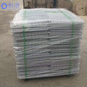 מגולוון 1 מ x 1 מ x 2 מ 'סל gabion ימית סל 3x1 תיל שחור רשת gabions ארוגה טכניקה חיתוך כיפוף עיבוד עבור מסך - Product Image 6