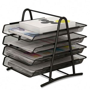 Organisateur de bureau en maille à 4 niveaux de haute qualité, plateau pour documents A4 - Product Image 1