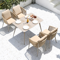 La corde extérieure de jardin préside le cadre en aluminium avec le tissage de corde