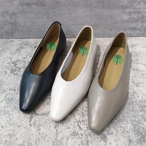 Zapatos Planos de Piel de Cordero 100% para Mujer, Mocasines para Después de la Fiesta, Zapatos para Caminar y Comprar, Personalización de Logotipo, Tallas Grandes de Fábrica - Product Image 2