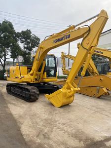 รถขุดขนาดเล็ก8ตัน Komatsu PC130ญี่ปุ่นเครื่องยนต์ Hino ตีนตะขาบประเภทปั๊มหลักใช้สำหรับขายเซี่ยงไฮ้ - Product Image 4