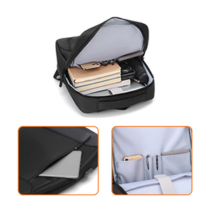 Đa chức năng Unisex USB máy tính xách tay Ba lô không thấm nước kinh doanh đi lại Túi du lịch Polyester thời trang 1PC/poly Túi + Dây kéo - Product Image 3