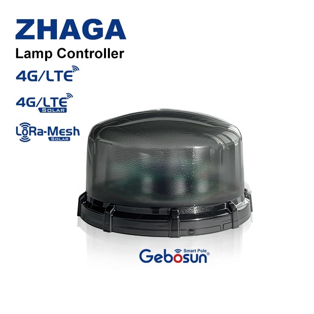 Gebosun 4G/LTE IoT Solution Lamp Controller Module ZHAGA IP65 Waterproof Solar Smart Street Light Controller