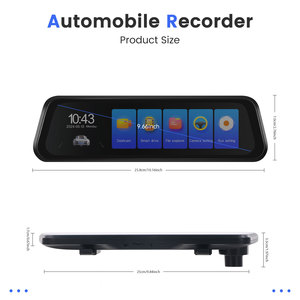 Podofo 9.66 ''ống kính kép Dash Cam Full HD xe phía sau xem gương DVR đêm phiên bản Wifi GPS ADAS phía trước 4K + phía sau 1080P máy ảnh - Product Image 5