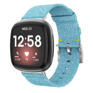 スマートウォッチバンド<span class=keywords><strong>Fitbit</strong></span> <span class=keywords><strong>Versa</strong></span> <span class=keywords><strong>3</strong></span>用ピン交換時計バンドセンスブレスレットリストバンドナイロンキャンバス時計ストラップ - Product Image 2