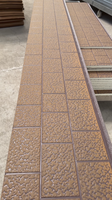 Panel Sándwich Rígido de PU con Textura 3D Decorativa, Metal Tallado, Simulación de Piedra, Revestimiento Exterior para Paredes, Almacenes, Resistente al Fuego