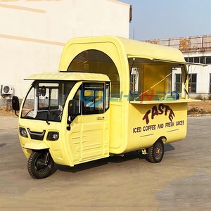 Carrito de Comida Móvil de Alta Calidad y Rápido, Triciclo Eléctrico de 3 Ruedas para Venta de Café, Camión Cocina Móvil de Acero Inoxidable y Acero al Carbono - Product Image 4