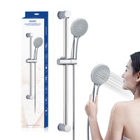 Barre coulissante en acier inoxydable 60cm 70cm le Kit de douche à main comprend un tuyau de douche Flexible