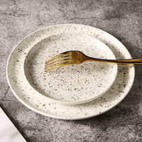 Assiettes en céramique nordiques sous glaçure pour hôtels, vente en gros directe usine WEIYE, vaisselle et assiettes en porcelaine personnalisées