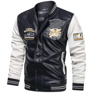 <span class=keywords><strong>Veste</strong></span> en <span class=keywords><strong>cuir</strong></span> PU LAYENNE OEM, grande taille, <span class=keywords><strong>veste</strong></span> en similicuir pour homme, vestes pour hommes - Product Image 2