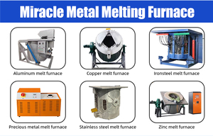 Alta capacidade metal elétrico indução fundição fornalha 10 Ton linha 1000 graus 2000 graus 3000 temperatura - Product Image 3