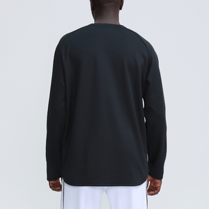 Felpe Sportive da Allenamento e con Cappuccio da <span class=keywords><strong>Uomo</strong></span> Oversize Tinta Unita con Logo Personalizzato e Stampa Serigrafica - Product Image 3