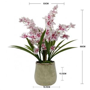 Plantes d'orchidées Phalaenopsis en soie, arbre fleuri artificiel, décoration de table pour la maison, fleurs artificielles pour l'intérieur et l'extérieur - Product Image 2