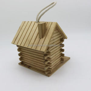 Diy אישית טבעי עץ השובך סיטונאי מותאם אישית עץ תליית בית ציפור עץ בתי ציפור - Product Image 4