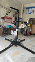 Torre de elevación de altavoz Armazón de altavoz de manivela resistente, pantalla LED, soporte de elevación de matriz de línea