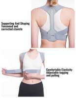 Correction anti-bosse du dos avec correcteur respirant Correction de posture assise pour adolescents avec correction de posture
