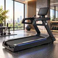 Tapis roulant K-FIT GSK7 haute performance, capacité 200 kg, vitesse 25 km/h, 20 niveaux d'inclinaison, suspension amortissante, qualité professionnelle pour salle de sport