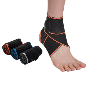 Tamanho Único, Design de Calcanhar Aberto, Suporte para Tornozelo com Fecho Forte e Faixas de Silicone Antiderrapantes para Corrida e Basquete - Product Image 4