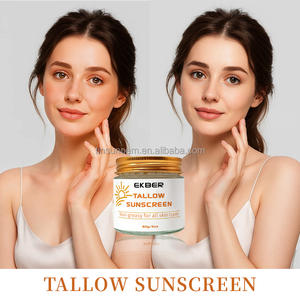 Crème solaire nourrissante EKBER personnalisée aux ingrédients naturels (huile d'olive, miel, suif de bœuf) pour prévenir les coups de soleil et les rougeurs - Product Image 1