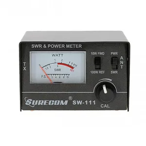 SURECOM SW-111 100 Watt SWR / Power Meter for CB Radio Antenna for Test SWR or Relative Power