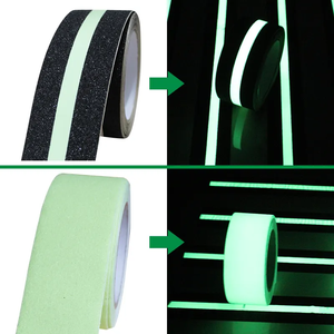 Abendo Low MOQ Wholesale Price Free Sample 4 Inch X 30 Foot Luminous <strong>Night</strong> <strong>Tape</strong> for Safety Warning - Product Image 2