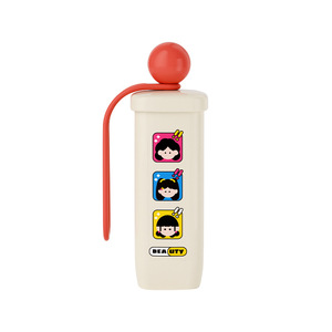 Mini Two In One Comb Portable Travel Retractable With Mirror Cartoon Design For Women Hair Care Styling Set 10-15Cm <b>ABS</b> Material - Product Image 5