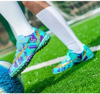 Chaussures de football pour enfants, chaussures de football à lacets basses, chaussures de futsal, crampons de football AG/FG à longs crampons, chaussures de baseball pour jeunes