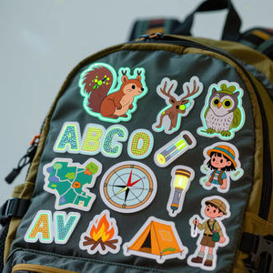 Nuevo Diseño Personalizado, Adhesivo de Gel Promocional Brillante, Material Personalizado, Tu Diseño, Impermeable, Ecológico, Barnizado UV, Dibujos Animados - Product Image 1