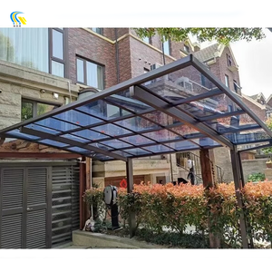 Le système de garage extérieur étanche et résistant au soleil peut être personnalisé. L'auvent de garage extérieur en métal et aluminium est utilisé pour le stationnement - Product Image 3