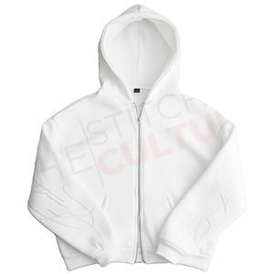 Custom Fleece Zipped <b>hoodie</b> Men Jumper High Quality <b>Oversized</b> fully Zip up Hoodies Men Streetwear - Product Image 5