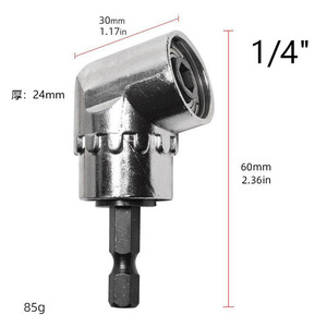 105 Degree <b>Screwdriver</b> <b>Bit</b> Corner Connector 1/4 Inch Carbon Steel Drill Accessory Extension Sleeve - Product Image 1