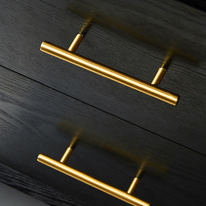 Hot Sale Stainless Steel <strong>Hardware</strong> Wardrobe Kitchen Drawer <strong>Pulls</strong> Classic T Cabinet Handle - Product Image 6