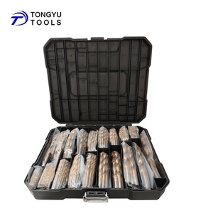 230Pcs Titan Tráng HSS-R Khoan Bit <span class=keywords><strong>Set</strong></span>, Sae 3/64 "Để 1/2" Inch Twist Jobber Bit <span class=keywords><strong>Kit</strong></span> Cho Kim Loại Khoan Trong Nhựa Trường Hợp - Product Image 1