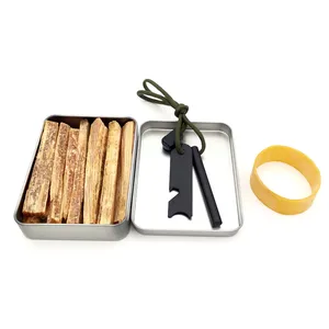 Survival Hike Kit darurat baja api berkemah dengan stik Fatwood Striker