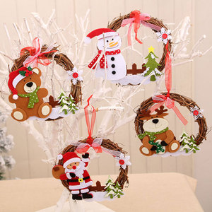 Guirlande de Noël en rotin, décorations de Noël, décorations pour portes, décorations pour hôtels et centres commerciaux, couronnes et arrangements floraux - Product Image 1