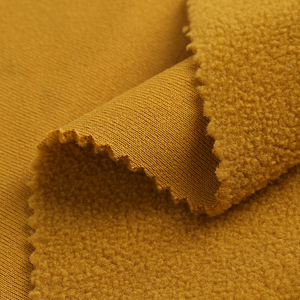 Fabricant de tissu de doublure en polaire berbère 100% polyester de bonne qualité/tissu en polyester brossé/tissu en relief bouclé - Product Image 5