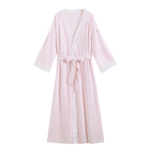Doce roupão de banho francês estilo princesa para meninas, solto e quente, adequado para outono e inverno, estilo transfronteiriço. - Product Image 5