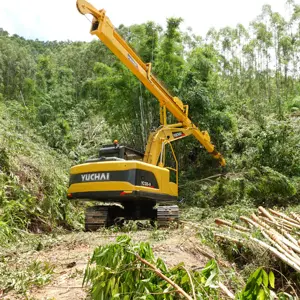 YCF135s Skidder ormancılık makineleri 21m/23m/25m teleskopik kollar Log Forwarder vinç uzatma temel ekipman orman günlüğü