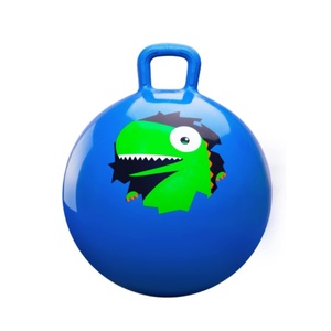 PVC Inflatable Hopper <b>Ball</b> with Handle 15 18 20 22 28 Inch for Kids <b>Bouncing</b> Jumping Garden Hopping Birthday or Christmas Party - Product Image 3