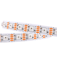 Lampu Strip LED Digital RGB GS8208 12V DC, 60 LED, Lebar 10mm, Dapat Diatur Secara Individual