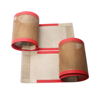 Bande transporteuse en maille de fibre de verre PTFE résistante à la chaleur pour ustensiles de cuisson, compatible four, lave-vaisselle et contact alimentaire
