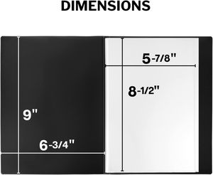 Carpeta pequeña con fundas, <span class=keywords><strong>libro</strong></span> de presentación 5.5x8.5, 24 bolsillos, 48 hojas de tamaño medio, carpetas de plástico con fundas - Product Image 3