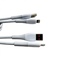 Kabel Data USB Type-C 5A Pengisian Cepat dengan 4 Inti PVC Konduktor Tembaga Murni untuk Ponsel, Power Bank, Kamera & Komputer