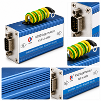 Protector Contra Sobretensiones de Señal RS232 SPD de 9 Pines, Dispositivo de Protección Contra Rayos para Sistemas de Transmisión de Datos en Serie