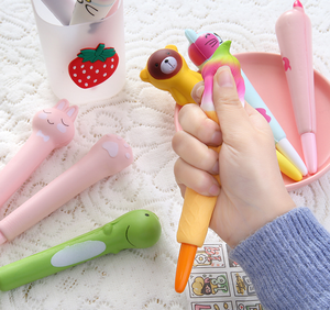 Nouveau style dessin animé mignon stylo de décompression créatif formes d'animaux stylo pour enfants ou étudiants - Product Image 4