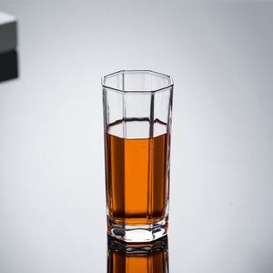 Vasos de Cerveza Octogonales Simples de Vidrio Transparente de 190, 200, 230 y 270 ml - Product Image 3