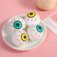 Jouets Squishy Œil Horrifique d'Halloween BT, Balles Anti-Stress en Plastique Souple, Gadgets Amusants et Nouveauté, Cadeaux Parfaits pour Fêtes et Jouets