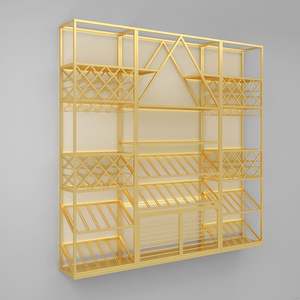 Bar-Bodenweinregal im Europäischen Stil, Glas-Vitrine, Weinlagerregal, Weinpräsentationsregal - Product Image 6