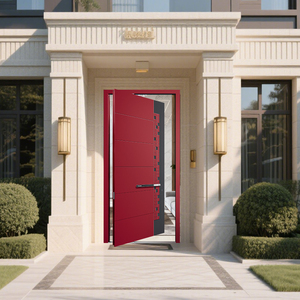 Modern Aluminum Pivot Entry Security <strong>Door</strong> with Waterproof Soundproof Fire Prevention Features - Product Image 2